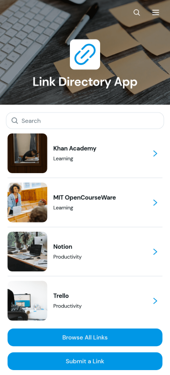 Link Directory App Template
