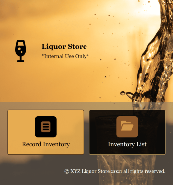 Liquor Inventory App Template