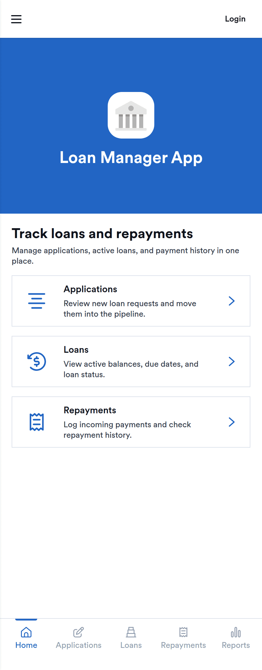 Loan Manager App Template | Jotform