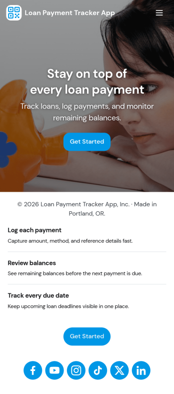 Loan Payment Tracker App Template