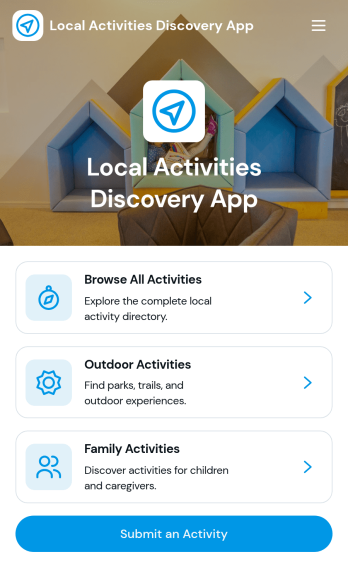 Local Activities Discovery App Template