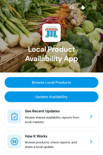 Local Product Availability App Template