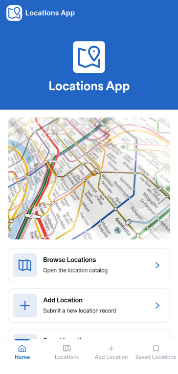 Locations App Template
