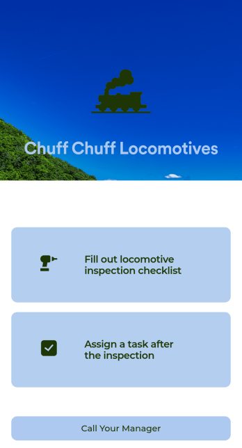 Locomotive Inspection App Template