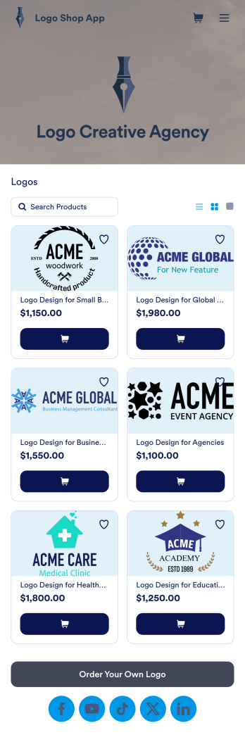 Logo Shop App Template