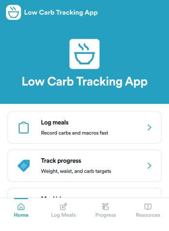 Low Carb Tracking App Template