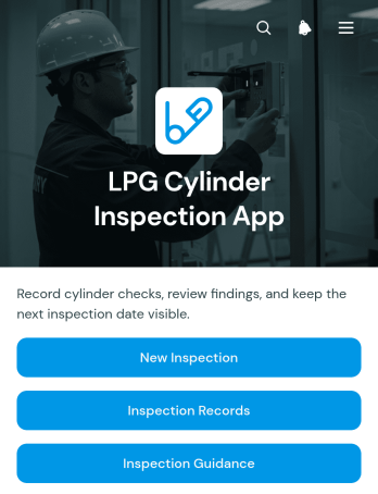 LPG Cylinder Inspection App Template