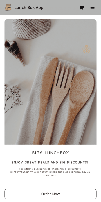 Custom Lunch Box App