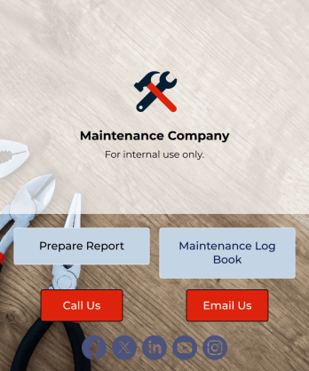 Maintenance Log App Template