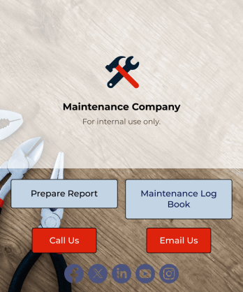 Maintenance Log App Template