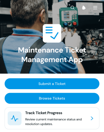 Maintenance Ticket Management App Template