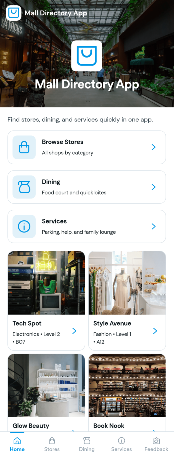 Mall Directory App Template