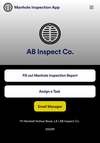 Manhole Inspection App Template