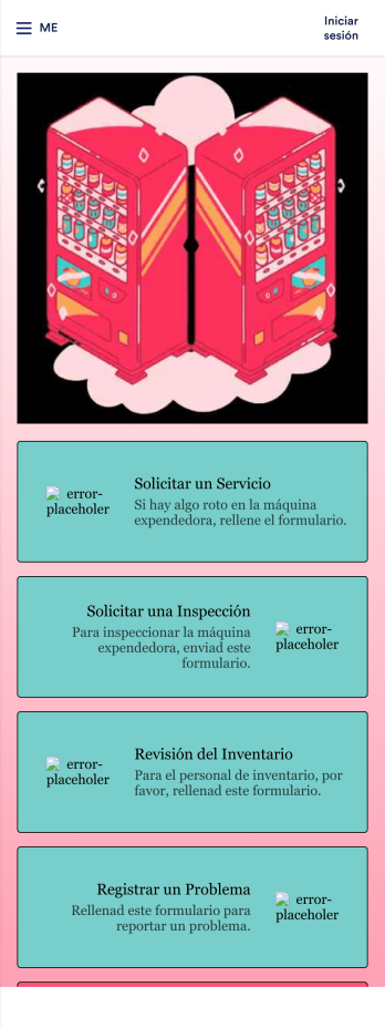 Máquina Expendedora App Template