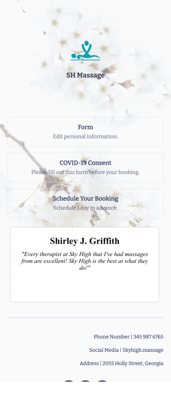 Massage App Template