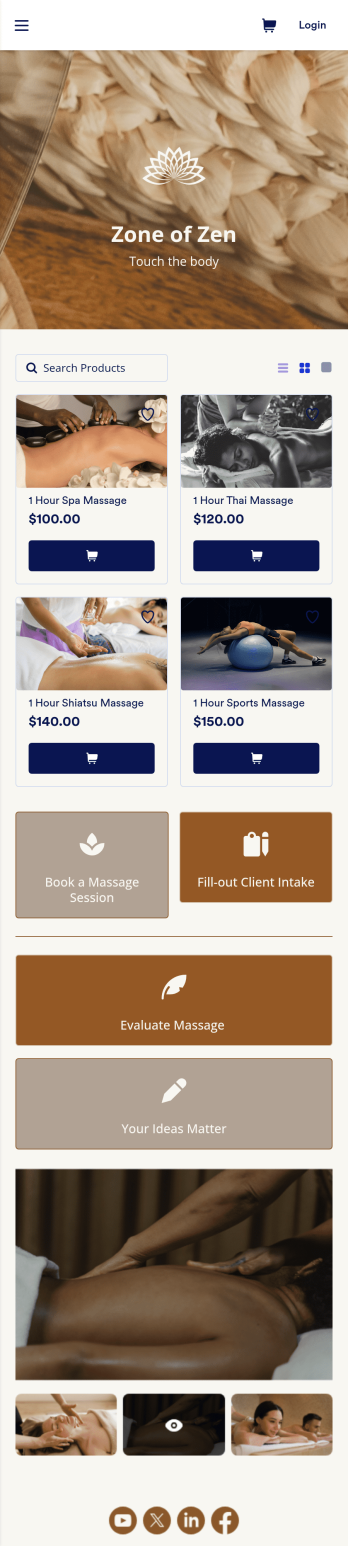 Massage Booking App Template