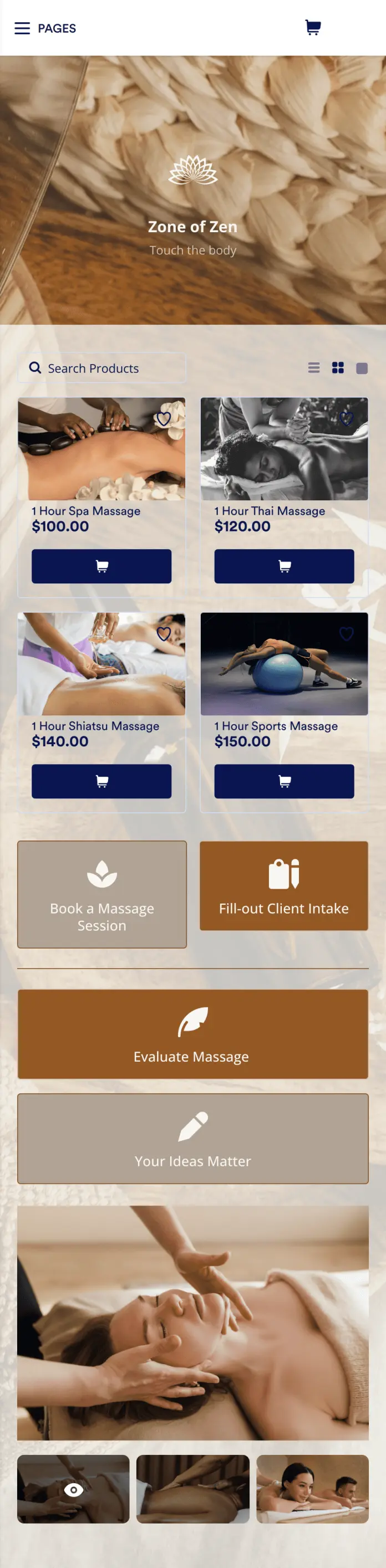 Massage Booking App