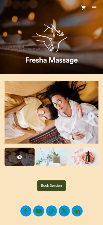Massage Therapist Booking App Template