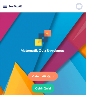 Matematik Quiz Uygulaması Template