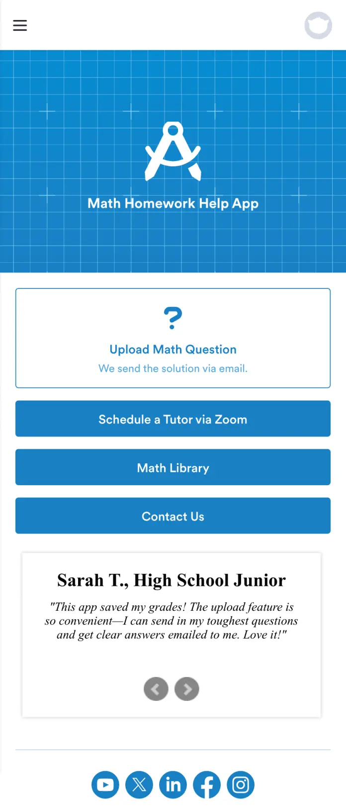 Math Homework Help Software Template | Jotform