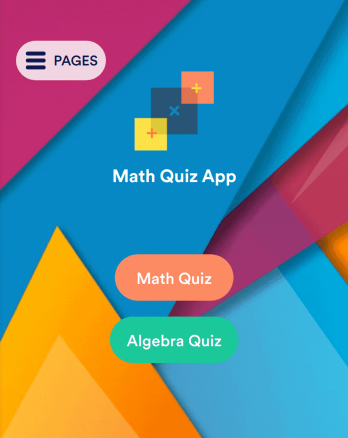 Math Quiz App Template