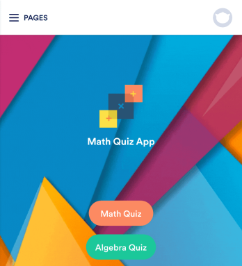Math Quiz App Template
