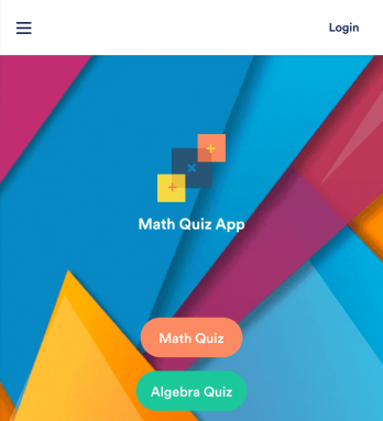 Math Quiz App Template