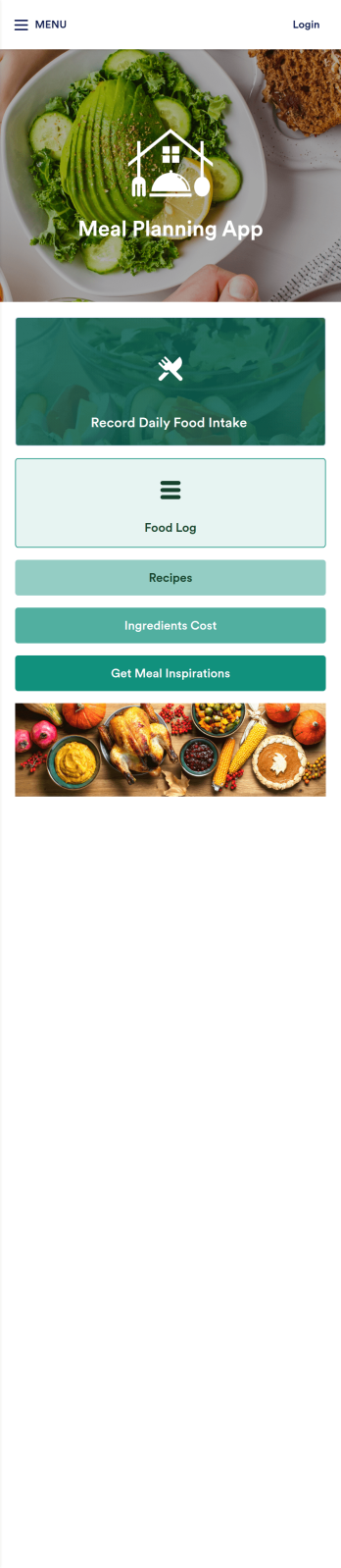 Meal Planning App Template