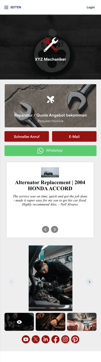 Mechaniker App Template