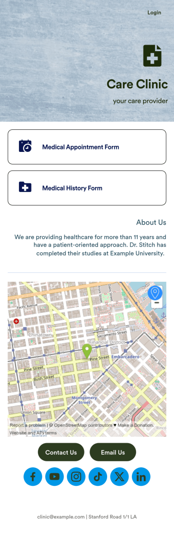 Medical Appointments App Template