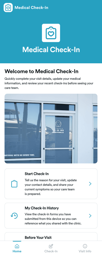 Medical Check-In App Template
