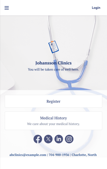 Medical History App Template