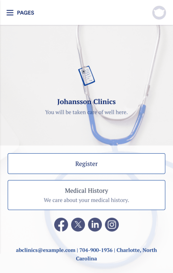 Medical History App Template