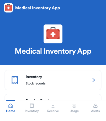 Medical Inventory App Template