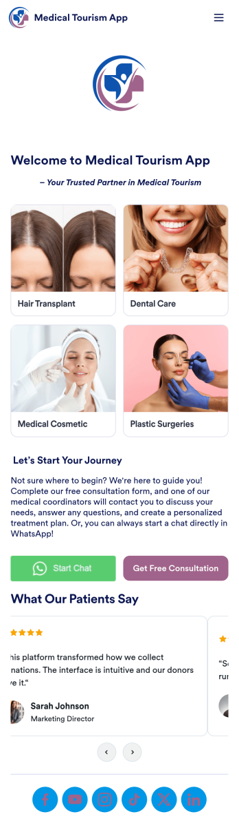 Medical Tourism App Template