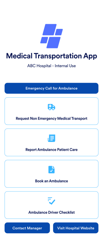 Medical Transportation App Template