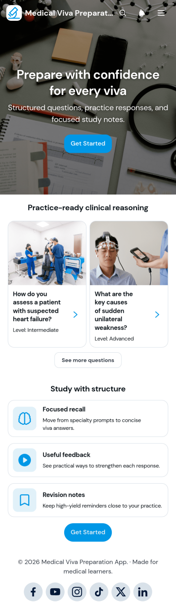 Medical Viva Preparation App Template