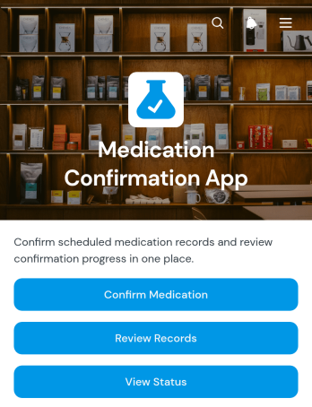 Medication Confirmation App Template