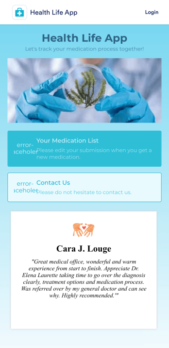 Medication Log App Template