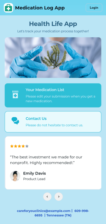 Medication Log App Template