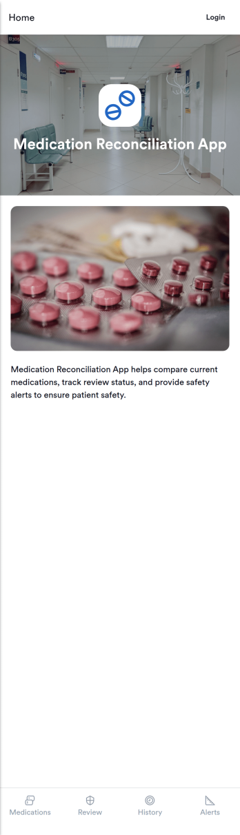 Medication Reconciliation App Template