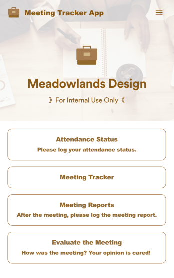 Meeting Management App Template