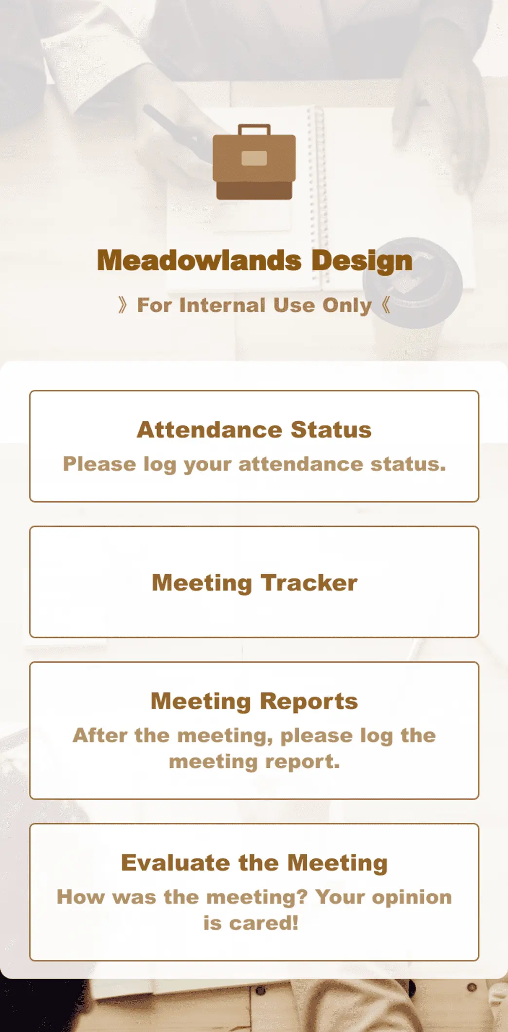 Meeting Management App
