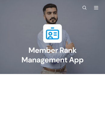 Member Rank Management App Template