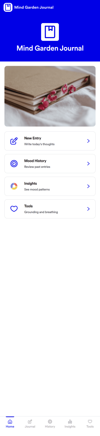 Mental Health Journaling App Template
