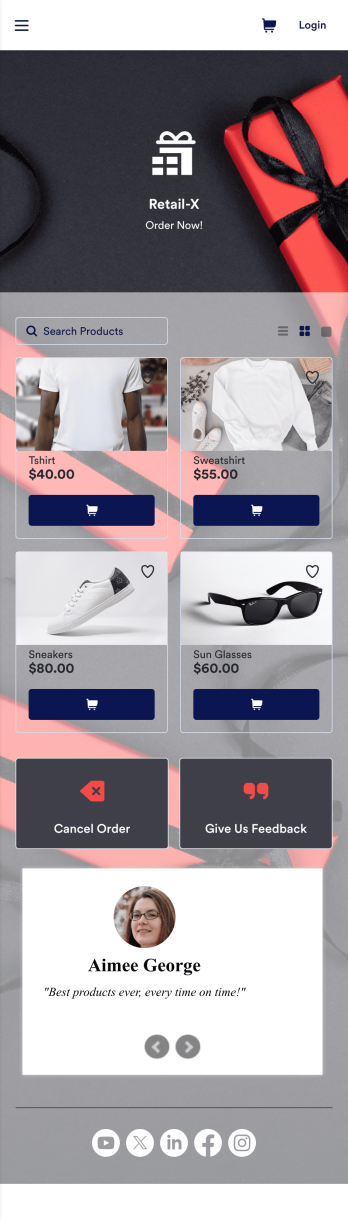 Merchandising App Template