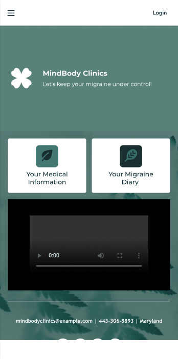 Migraine Diary App Template