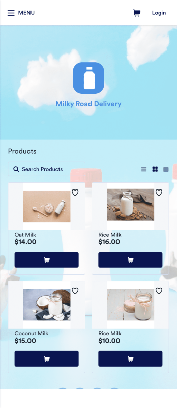 Milk Delivery App Template