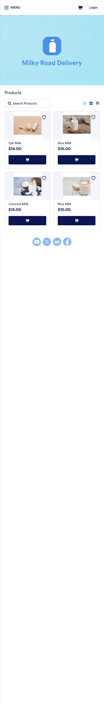 Milk Delivery App Template