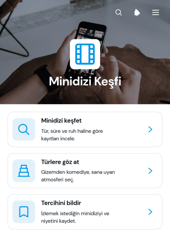 Mini Dizi Keşif Uygulama Șablonu